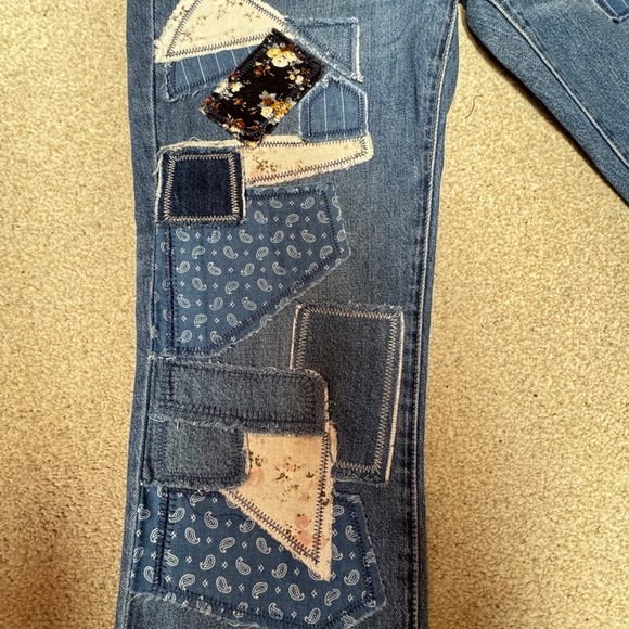 Driftwood Abbey Patchwork Boyfriend Jeans - Picture 8 of 9